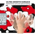 thumbnail image 6 of Gaming Laptop Mouse Pad,Red Black White Big Desk Pads PC Keyboard Waterproof and Non-Slip 31.5 x 15.7inches 3mm Thick XL,XXL Rubber Table Mat, Black Spotted Dog Mouse Pads, 6 of 6