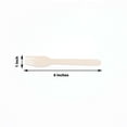 thumbnail image 3 of Efavormart 100 Pcs - Environmentally Friendly Disposable 6" Birch Wood Dinnerware Throw Away Green Party Forks, 3 of 11