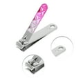 thumbnail image 3 of Unique Bargains 1 Pc Portable Gradient Small Flat Nail Clippers Toenail Clippers Rose Red, 3 of 7