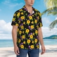 thumbnail image 5 of Haiem Daisies Flowers Printed Hawaiian Shirt for Men - Men’s Casual Beach Summer Shirts - Stretch Fabric with Modern Fit-Medium, 5 of 9