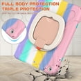 thumbnail image 5 of For iPad 9th/8th/7th Gen 10.2 inch 2021/2020/2019 Case, 360 Rotatable Handle Stand, Shoulder Strap, Drop-Proof Design, Colourful Pink, 5 of 7