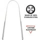 thumbnail image 5 of Fiudx Raspador de Lengua de Acero Inoxidable, Diseño Resistente, Agarre Curvo y Suave, Material Higiénico, Elimina El Mal Aliento, Esencial para El Cuidado Bucal, Juego de 2 Unidades, Ajuste Flexible, 5 of 7