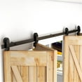 thumbnail image 3 of 3.3-8Foot Bi-Folding Sliding Barn Door Hardware Kit Heavy Duty For 4 Doors ,Easy Install, 3 of 6