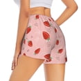 thumbnail image 3 of Bixox Women's Strawberry pattern 2 in 1 Running Shorts - Lightweight Athletic Workout Gym Yoga Shorts Liner with Pockets - X-Large, 3 of 7