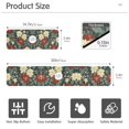 thumbnail image 3 of Yayeee Faucet Mat for Kitchen Sink 14.7" Diatomite Long Splash Guard Pad, Christmas Blooms, 3 of 7