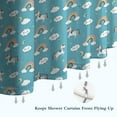 thumbnail image 6 of Blue Cartoon Unicorn Rainbow Cloud Moon Pattern Shower Curtain 72"x72" ,Bathroom Decorative Shower Curtains Set with 12 Hooks,Modern Waterproof Washable Shower Curtain, 6 of 6
