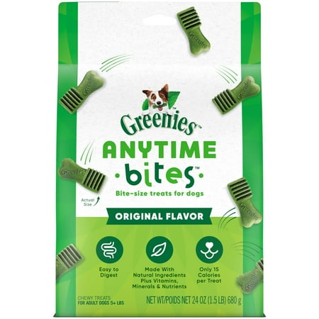 UPC: 0642863115035 | Greenies Anytime Bites Original Flavor Dental Treats for Dogs  24 oz bad