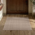 thumbnail image 3 of PureCozy 2'x3' Small Area Rugs for Entryway Doorway Bathroom Bedroom Kitchen Dorm Entrance Modern Geometric Contemporary Plaid Door Mat Non Slip Beige Washable Rugs, Beige, 3 of 6