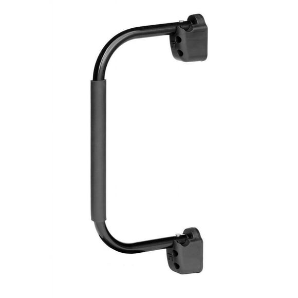 Stromberg Carlson Entry Step Hand Rail AM-255 Lend-a-Hand; Use With Travel Trailers; Swing; 22 Inch Length; Not Illuminated; Powder Coated; Aluminum; Black; With Foam Grip/Mounting Brackets