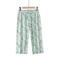 thumbnail image 4 of HongQid Womens Cotton Pajama Pants Elastic Waist Soft Knit Sleepwear Bottoms Floral Print for All Seasons, 4 of 5