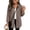 Khaki01, variant on Women Waffle Knit Button Down Shirt Jacket, Lapel Pocket Long Sleeve Loose Casual Shacket