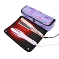 thumbnail image 2 of Hair Tools Travel Bag Heat-Resistant Curling Iron Organizer Bag with Detachable Heatproof Mat Travel Storage Case Watercolor Bows Pattern, 2 of 8