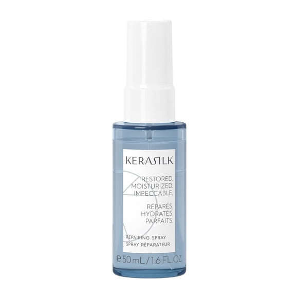 Spray reparador Kerasilk | Protege contra roturas y fragilidad | Nutre, hidrata y desenreda el cabello | Con protección contra el calor | Para cabello seco, estresado y dañado | 50ml