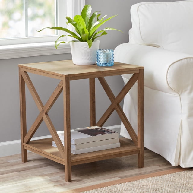 Mainstays Petite Table Champêtre, Chêne Resistée Rustique