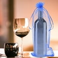 thumbnail image 4 of FOMIYES 20Ud Estuches Para Vino En Organza Azul Con Delicado Y Sofisticado, 4 of 6