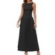 thumbnail image 1 of Vestido largo sin mangas de verano EYNMIN negro para mujer talla M, 1 of 5