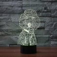 thumbnail image 3 of 3D Poodle Moulding Night Light Touch Switch 7 Color Change LED Table Desk Lamp Acrylic Flat ABS Base USB Charger Home Decoration Toy Birthday Xmas Kid, 3 of 5