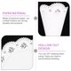 thumbnail image 5 of 20 soportes huecos para confeti, conos de pétalos de papel artesanal para almacenamiento de banquetes de boda (blanco), 5 of 5