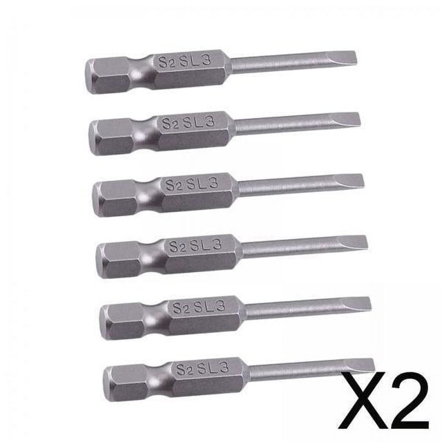 Paquete de 2-4 piezas de herramientas de reparación de puntas de destornilladores de punta ranurada de 6 piezas 2 piezas