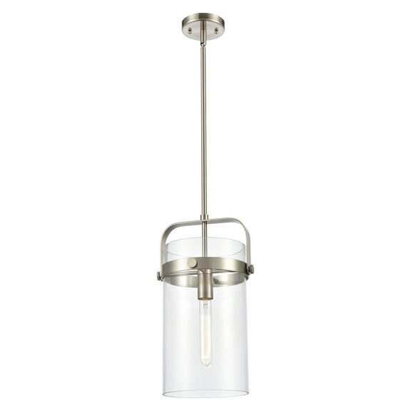 Innovations Lighting 413-1S-8 Pilaster Pilaster 9" Wide Mini Pendant - Nickel