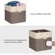 thumbnail image 4 of Cesta de almacenamiento plegable, 1 paquete, cesta de almacenamiento plegable con asas de transporte de algodón resistente para estante, armario, guardería, hogar, oficina, organización de 13 pulgadas, 4 of 7