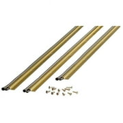 M-D Building Products Door Aluminum/Vinyl Weather Stripping 36 in. x 36 and 84 in. L Gold