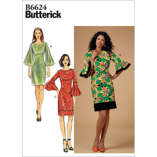 Butterick Patterns Womens Plus Size Dress Patterns - Walmart.com