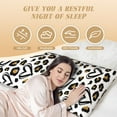 thumbnail image 6 of Rateoe Long Body Pillow Cover, 20x54 Inches Body Pillow Cases, Soft Brushed Microfiber Zipper Design, Heart Leopard -Pillows Not Included, 6 of 7