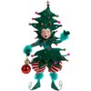 Kurt Adler T0870 20 inch Fabric Tree Pixie Tablepiece
