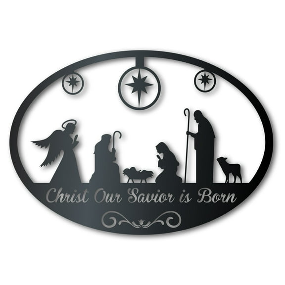 Custom Metal Nativity Scene Wall Art | Christmas | Indoor Outdoor 10
