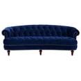 thumbnail image 3 of Miekor Furniture La Rosa Victorian Chesterfield Tufted Sofa, Navy Blue Velvet No4827, 3 of 8