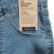 Levis 721 Women’s High Rise Skinny Utility Jeans 30x28 Light Blue Denim Stretch