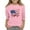 Pink, variant on Toddler Girl T Shirts Independence Day Flag Pattern 3/4 Sleeve Tops Kids Casual Comfort T Shirt Red,Sizes 3-4