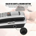 thumbnail image 3 of LAFGUR Wired Telephone, Corded Phone, Efficient One-Key Function Practical FSK/DTMF Caller ID Office For Home, 3 of 8