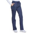thumbnail image 3 of Dickies Advance Women Scrubs Pant, Mid Rise Boot Cut Drawstring, Plus Size, DK170, 2XL, D Navy Twist, 3 of 7