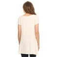 thumbnail image 4 of Women's Casual Solid Color Blouse Tunic Top Shirt, 4 of 4
