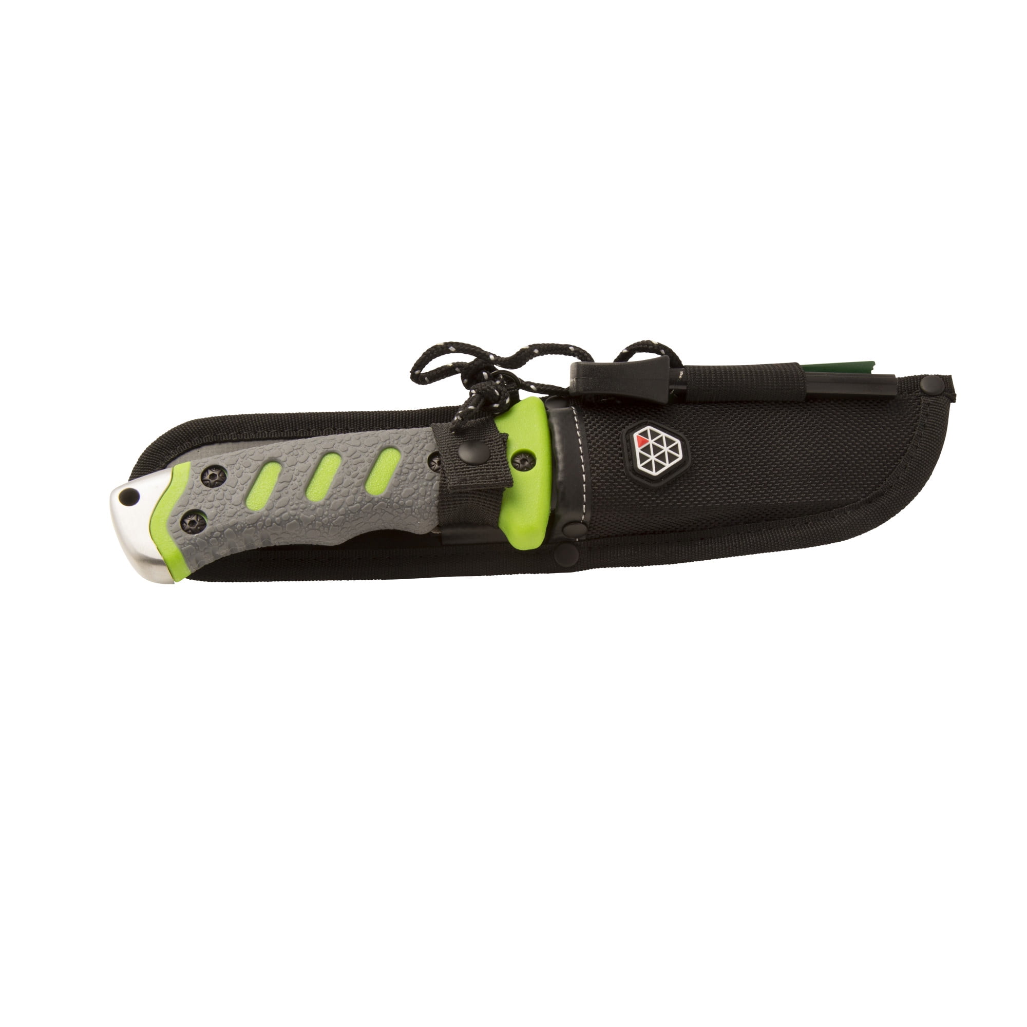 BOUNDARY 92737 Outdoor Survival Knife with Fixed 4.5-Inch Partially Serrated 420 Stainless Blade and Sheath, Survival Tools