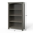thumbnail image 4 of Forever Eclectic Harmony 50" Tall Wood Bookshelf, Dusty Heather Brown, 4 of 4