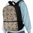 thumbnail image 4 of Binienty Camo Duck Print Kids School Backpack 17 Inch Spacious Bookbag for Children Girls 4th Grade Customizable Strap Length School Bag with Front Pocket for Daily Travel Use, 4 of 6