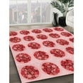 thumbnail image 3 of Ahgly Company Machine Washable Indoor Rectangle Transitional Pastel Pink Area Rugs, 3' x 5', 3 of 7
