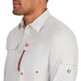 thumbnail image 5 of The American Outdoorsman Blackfoot River Long Sleeve Fishing Shirt - UPF 30 Protection Quick-Dry & Moisture-Wicking Fabric (Glacier Gray, Large), 5 of 7