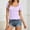 Light Purple, variant on Women's Short Sleeve Lace Tops 2026 Summer Ribbed Scoop Neck Button T Shirts Going Out Slim Fashion Clothes Summer Tops(RD2,M)