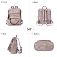 thumbnail image 6 of Womens Backpack Purse Vegan Leather Large Travel Backpack College Shoulder Bag with Tassel, 6 of 7