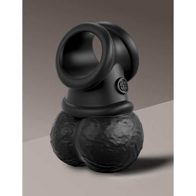 King Cock Elite The Crown Jewels Bolas oscilantes vibrantes - Negro