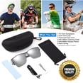 thumbnail image 7 of TINHAO Retro Square Fit Over Glasses Sunglasses for Men with Hard Case, Polarized UV400 Wear Over Prescription Glasses for Driving Fishing Hiking Outdoor, 7 of 7