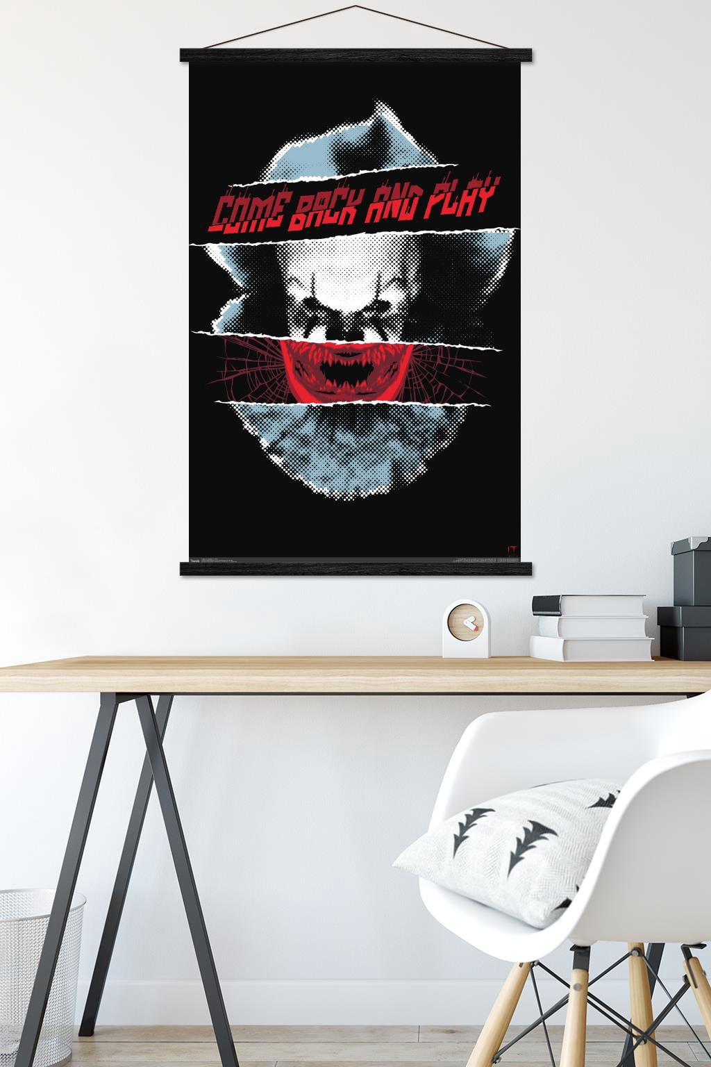 IT: Chapter 2 - Play Wall Poster with Wooden Magnetic Frame, 22.375" x 34"