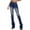 Dark Blue, variant on Lindreshi Jeans for Women Women's Summer Fashion Design Solid Color High Waist One Button Perforated Comfort Stretch Pants