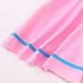 thumbnail image 3 of Xfvqtps Toddler Child Girls One Piece Swimsuit with Shorts Front Zipper Skirt Hemt Short Sleeve Sun Protection Simple Beach Rash Guard Summer Swim Shirts Bathing Suit 2-9 Years Pink, 3 of 9