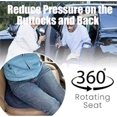 thumbnail image 2 of 360 Rotating Car Seat Cushions, 360 Degrees Swivel Car Seat for Elderly Support, Seat Non Slip Cushion, 360 Rotating Seat Cushion, Coffee, 2 of 8
