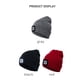 thumbnail image 4 of Punto Con Botón De Luz Led Sombrero Alimentado Por Batería Gorra Cálida Adecuado Para Invierno Al Aire Libre Moyic OD010492-03, 4 of 6